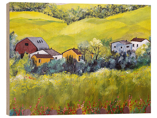 Tableau en bois Country Hamlet