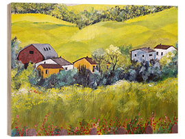 Tableau en bois Country Hamlet