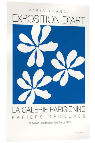 Stampa su vetro acrilico Fleurs de Matisse I