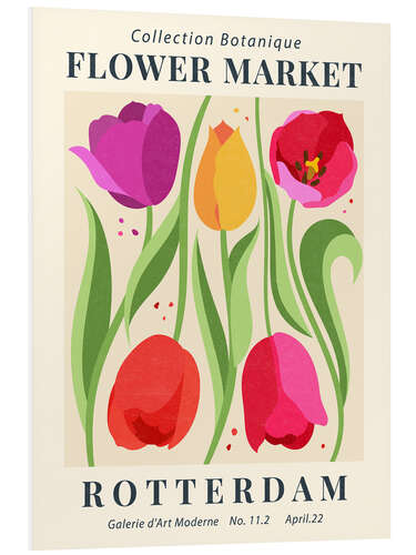 Cuadro de PVC Flower Market Rotterdam