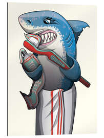 Gallery print Great White Shark Brushing Teeth