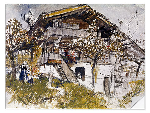 Selvklæbende plakat The Swiss house