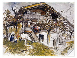 Selvklæbende plakat The Swiss house