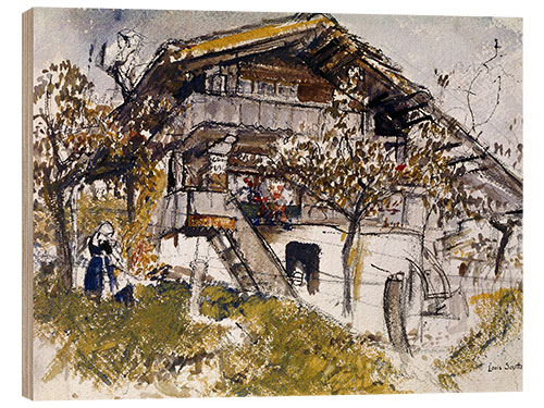 Tableau en bois The Swiss house