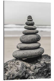 Magnettafel Ausgewogener Kieselsteinstrand II