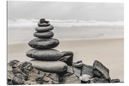 Galleritryk Balanced Pebble Beach