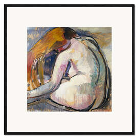 Gerahmter Kunstdruck Rückenakt