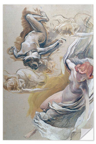 Naklejka na ścianę Study for the ceiling painting in the Stadttheater Bern