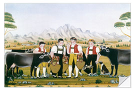 Adesivo murale Senne at the Schellenschötte