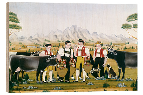 Wood print Senne at the Schellenschötte
