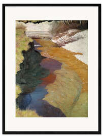 Impression artistique encadrée View of the Cagne from the rider's perspective