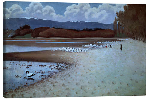 Canvas-taulu Beach at Vidy