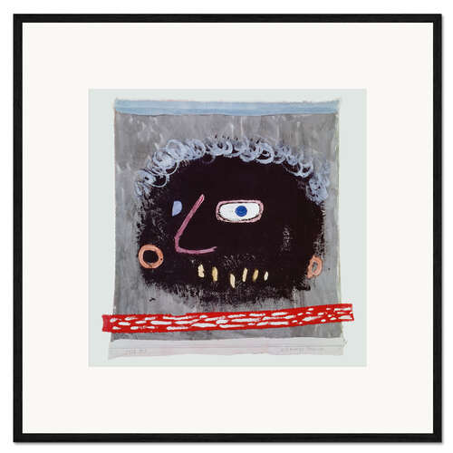 Framed art print Black mask