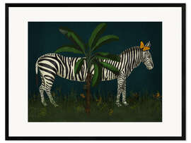 Framed art print An Unusual Zebra