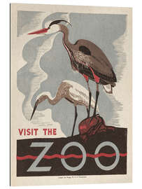 Galleritryk Visit The Zoo - Vintage Advertisement