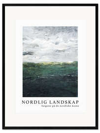 Ingelijste kunstdruk Nordlig Landskap No 2