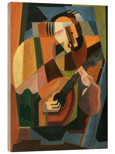 Stampa su legno The Lute Player