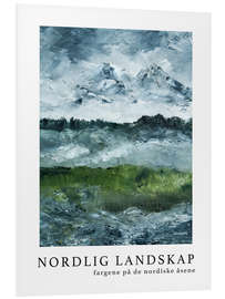 Foam board print Nordlig Landskap No 3