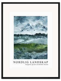 Gerahmter Kunstdruck Nordlig Landskap No 3