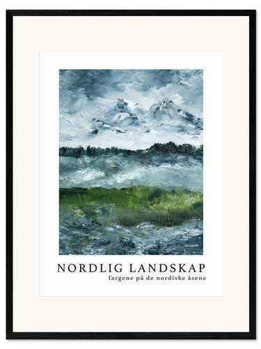 Framed art print Nordlig Landskap No 3