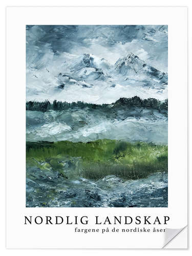 Vinilo para la pared Nordlig Landskap No 3