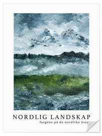 Wall sticker Nordlig Landskap No 3