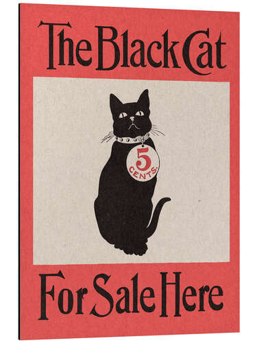 Aluminium print The Black Cat (For Sale Here) - Vintage Advertisement