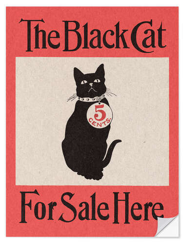 Wandsticker The Black Cat (For Sale Here) - Vintage Advertisement