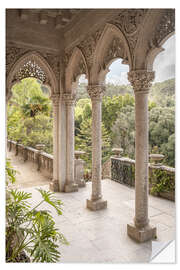 Selvklebende plakat Monserrate Palace Arches