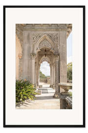 Gerahmter Kunstdruck Eingang zum Monserrate-Palast