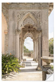 Selvklebende plakat Monserrate Palace Entry