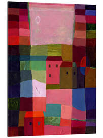 Magnettafel Rote Häuser