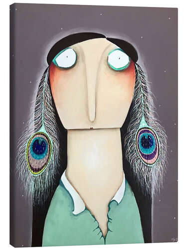 Canvas print Priscilla Rübartsch has really burst the collar