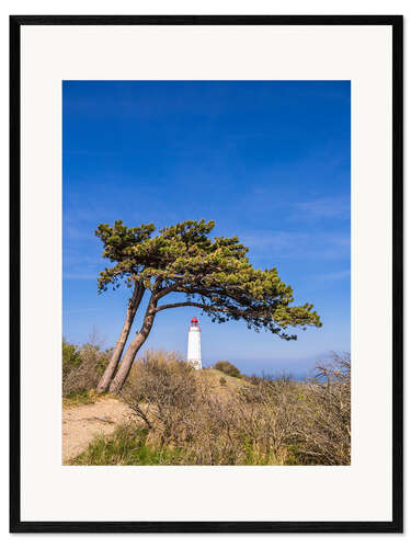 Stampa artistica con cornice The Dornbusch lighthouse on the island of Hiddensee
