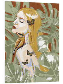 Foam board print Jungle girl