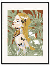 Gerahmter Kunstdruck Dschungelmädchen