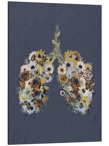 Tableau en aluminium Flower lungs