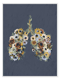 Veggbilde  Flower lungs - Studio Carper