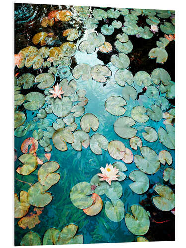 Tableau en PVC Waterlilies