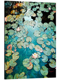 Magnettafel Wasserlilien