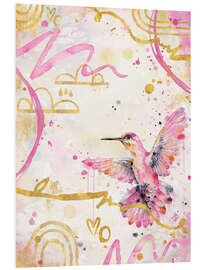 Foam board print Flight of the Hummingbird