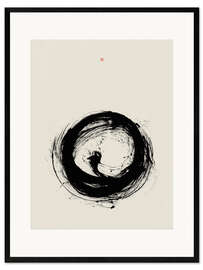 Framed art print Seed (Spiral Ensō)