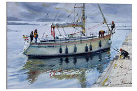 Magnettafel Segelboot