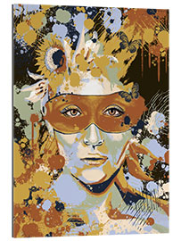 Gallery print Woman in ochre colours