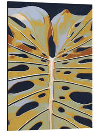 Tableau en aluminium Monstera leaf