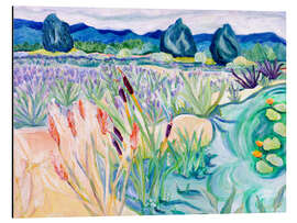 Magnettafel Lavendelfeld