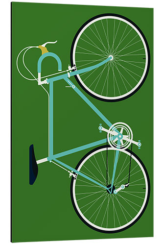 Alumiinitaulu Mint colored racing bike