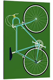 Aluminium print Mint colored racing bike