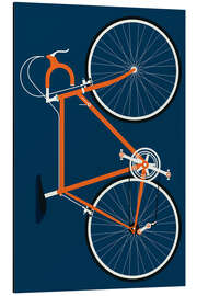 Magnettafel Orangenes Rennrad