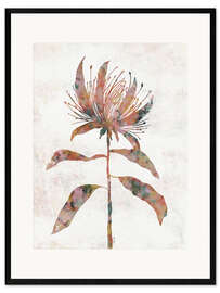Gerahmter Kunstdruck Silhouettenpflanze II
